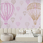 Wall murals Group of hot air balloons
