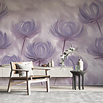 Wall murals Delicate blooms dance in pastel hues.