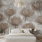 Wall murals Graceful swirls in gentle hues