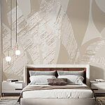 Wall murals Sunlit leaves in artistic abstraction.