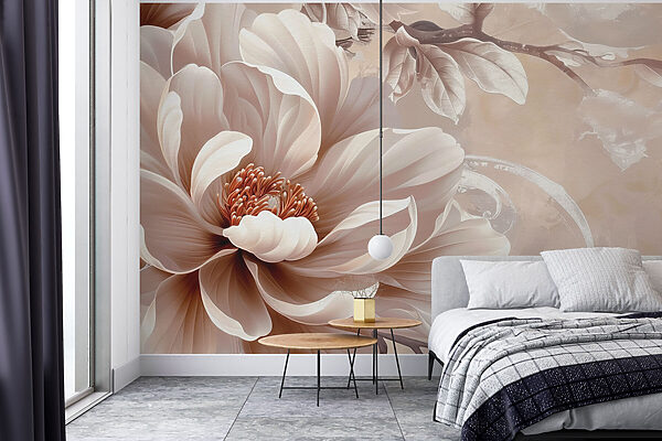 Wall murals Elegant petals gracing timeless beauty