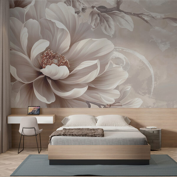 Wall mural Elegant Blossom in Soft Shades (SKU: w08181v1) Wall mural Wall mural Elegant Blossom in Soft Shades (SKU: w08181v1)