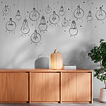 Wall murals Line of light bulbs