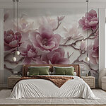 Wall murals Elegant Blossoms in Soft Hues