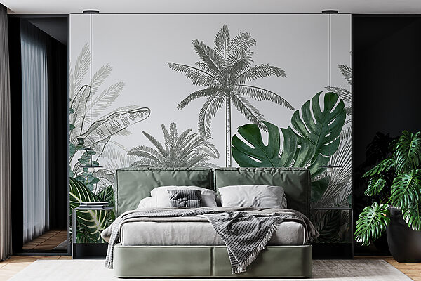 Group of palm trees Wall murals Group of palm trees