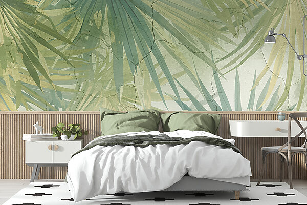 Sunlit jungle through an artist's eyes Wall murals Sunlit jungle through an artist's eyes