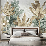 Wall murals Wallpaper with a variety of plants
