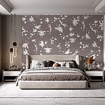Wall murals White and gray speckled background