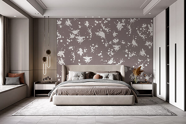 Wall murals Wall murals White and gray speckled background (SKU: w01385)