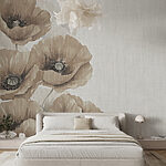 Wall murals Delicate blooms in serene hues.