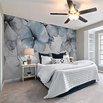 Wall murals Monochrome blooms grace delicate canvas.
