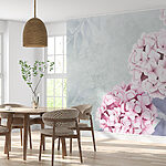 Wall murals Hydrangeas bloom in delicate hues.