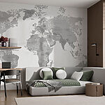 Wall murals Map of the world