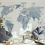 Wall murals Map of the world