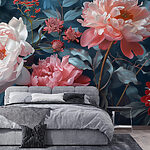 Wall murals Group of flowers on a plant
