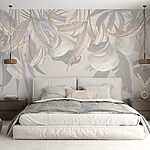 Wall murals Elegant leaves dance in light