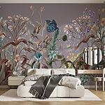 Wall murals Butterfly on a flower