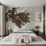 Wall murals Tree branches with leaves