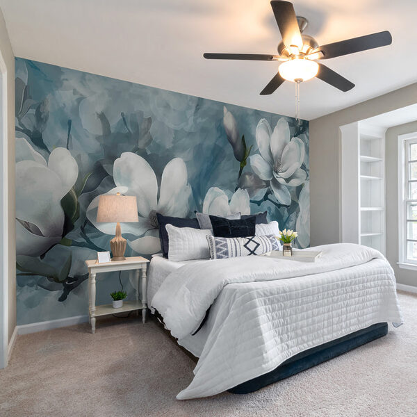 Group of white flowers Wall murals Group of white flowers
