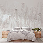 Wall murals Group of white feathers