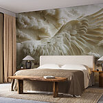 Wall murals White bird with wings spread out