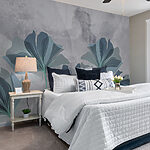 Wall murals Elegant Floral Silhouettes, Soft Hues