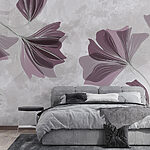 Wall murals Abstract floral elegance unfurls gracefully.