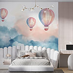 Wall murals Group of hot air balloons in the sky