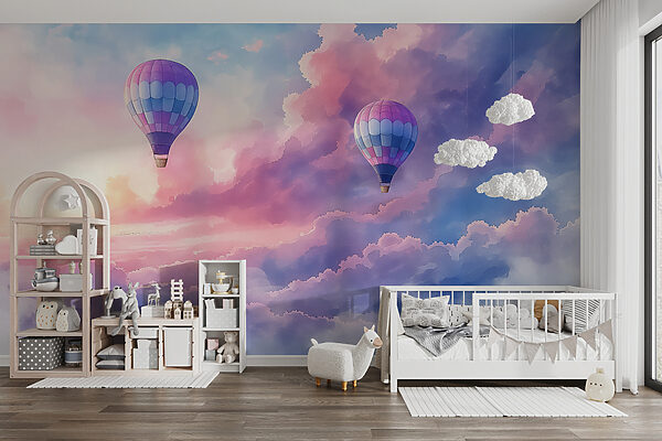 Hot air balloons in the sky Wall murals Hot air balloons in the sky