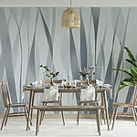 Wall murals Grey and white plant