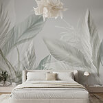 Wall murals Ethereal Feathers in Soft Hues