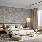 Wall murals Pattern of white flowers