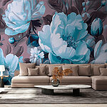 Wall murals Serene Floral Tapestry Unveiled