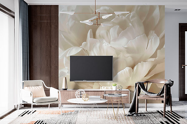 Elegant Bloom in Soft Focus Wall murals Elegant Bloom in Soft Focus