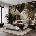 Wall murals Monochrome Elegance in Nature's Form