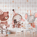 Wall murals Group of animals wearing hats