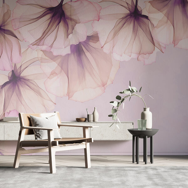 Ethereal Pastel Floral Dance Wall murals Ethereal Pastel Floral Dance