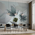 Wall murals Translucent petals dance in light