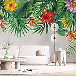 Wall murals Group of tropical leaves