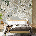 Wall murals Group of white flowers