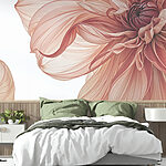 Wall murals Elegant petals in soft hues