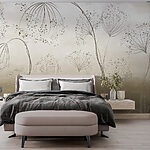 Wall murals Whimsical brush strokes form nature.