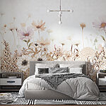 Wall murals Ethereal blooms in muted expressions.