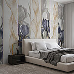 Wall murals Serene Iris Dance with Waves