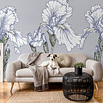 Wall murals Group of white flowers
