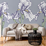 Wall murals Group of white flowers