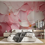 Wall murals Soft petals, delicate artistic expression.