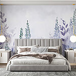 Wall murals Painting of plants with leaves