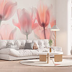 Wall murals Group of pink flowers