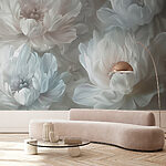 Wall murals Elegant Dance of Monochrome Blooms